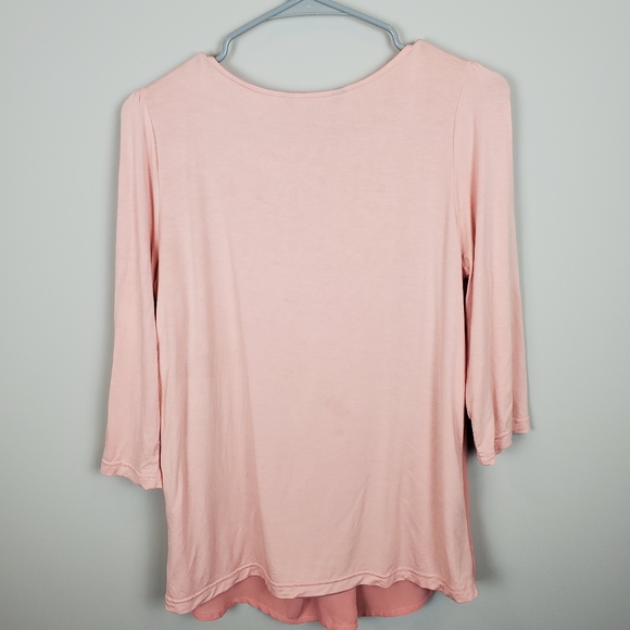 Pink Ruffle Front Top - Picture 2 of 4